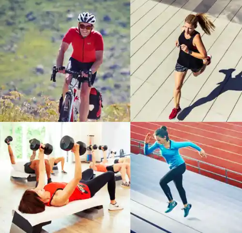 run, bike, climb, train