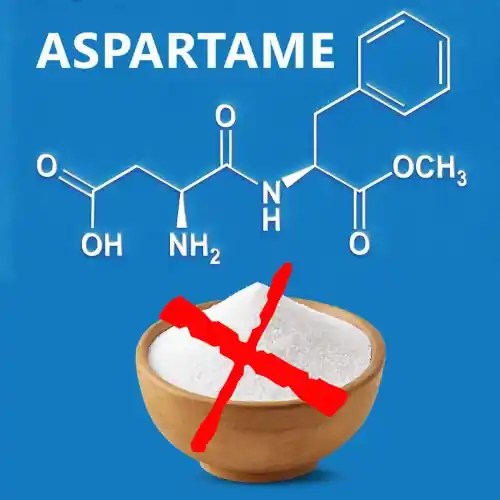 aspartame molecule and bowl
