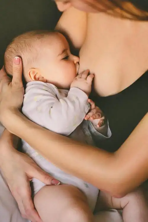 baby being breastfed
