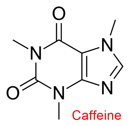 molecular structure of caffeine