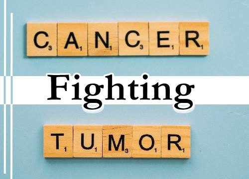 Text, reads CANCER TUMOR FIGHTING
